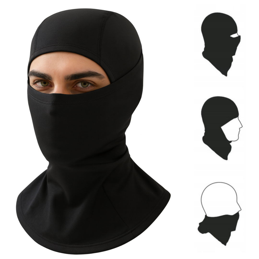 KOMINIARKA TERMOAKTYWNA CZARNA – BALACLAVA OCIEPLANA BANDANA