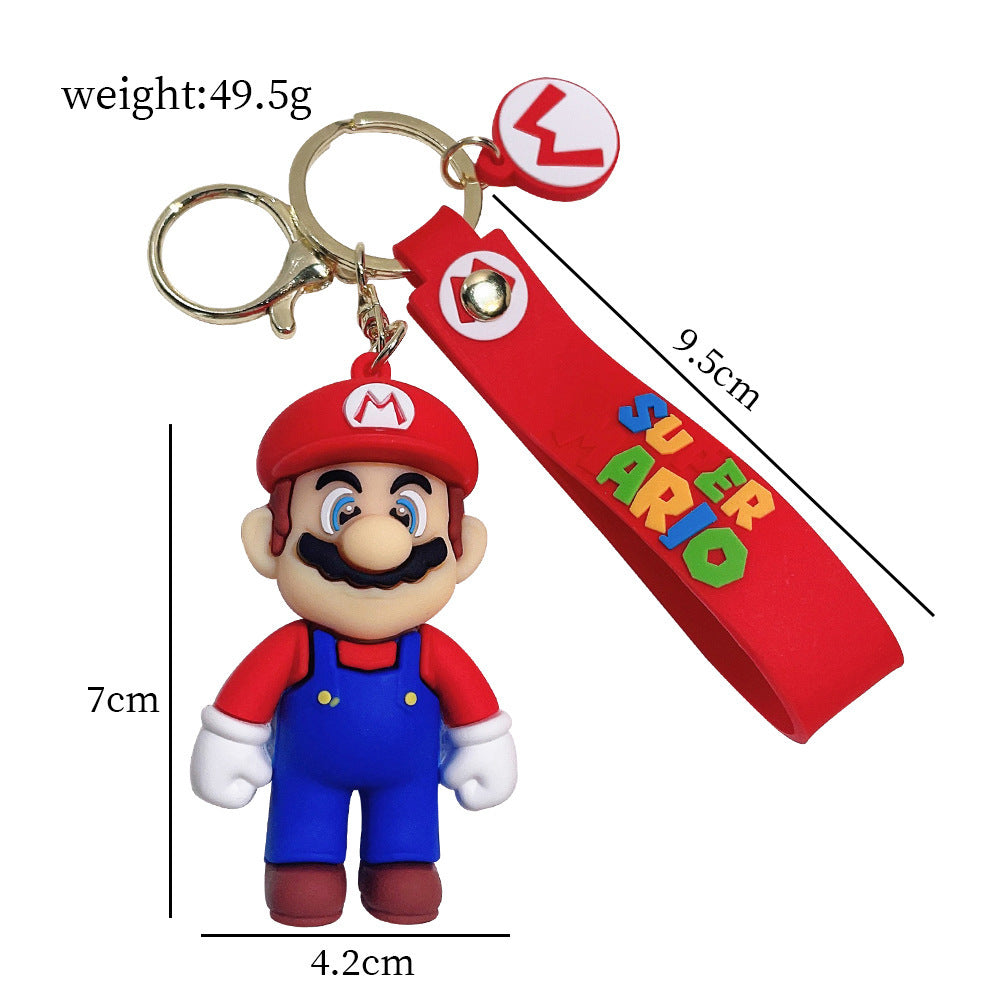 BRELOK DO KLUCZY PLECAKA BRELOCZEK POSTAĆ SUPER MARIO 3D SYLIKON PREZENT