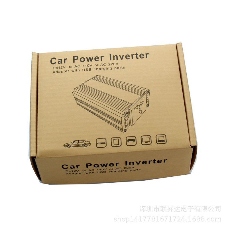 PRZETWORNICA NAPIĘCIA 12V - 230V 200W SAMOCHODOWA | INWERTER Z USB 3.0