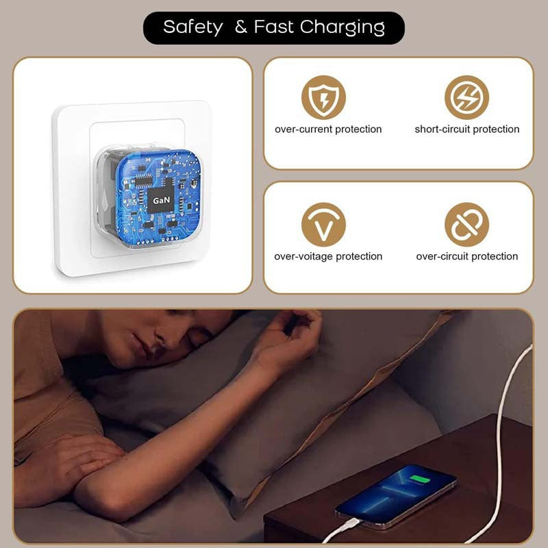 MOCNA ŁADOWARKA 40W USB-C PD QUICK CHARGE SZYBKA BIAŁA ADAPTER