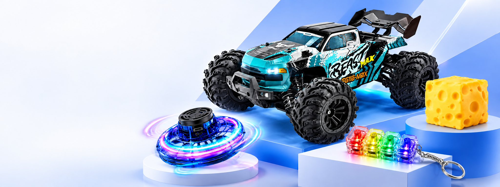 Model RC, latający spinner, brelok z klawiszami i zabawka antystresowa z oferty DROPTRADE