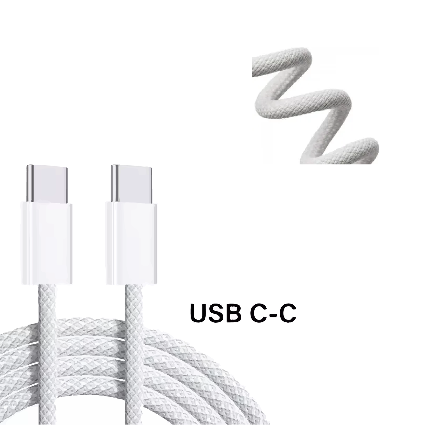 ŁADOWARKA Szybkie Ładowanie do Telefonów 20W + KABEL SZYTY USB-C 1M