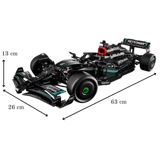 Klocki Formuła F1 Bolid Samochód Wyścigowy Merc Techniczny 1:8 Pudełko 1642