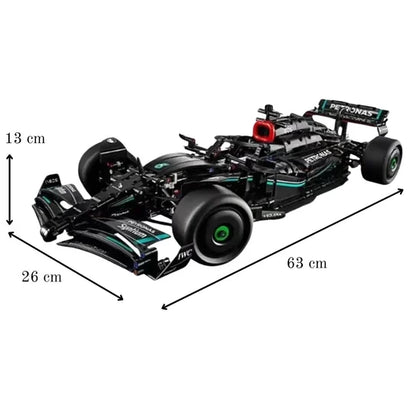 Klocki Formuła F1 Bolid Samochód Wyścigowy Merc Techniczny 1:8 Pudełko 1642