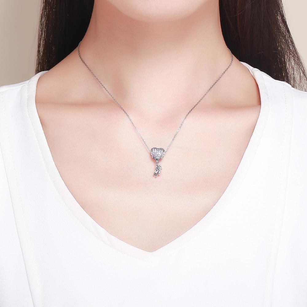 Charms Zawieszka Pave Misiek z Sercem Charmsy Srebna Prezent Dla Kobiety