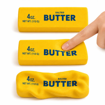 SQUISHY BUTTER MASŁO GNIOTEK ANTYSTRESOWY MIĘKKI FIDGET ASMR RELAKS PREZENT