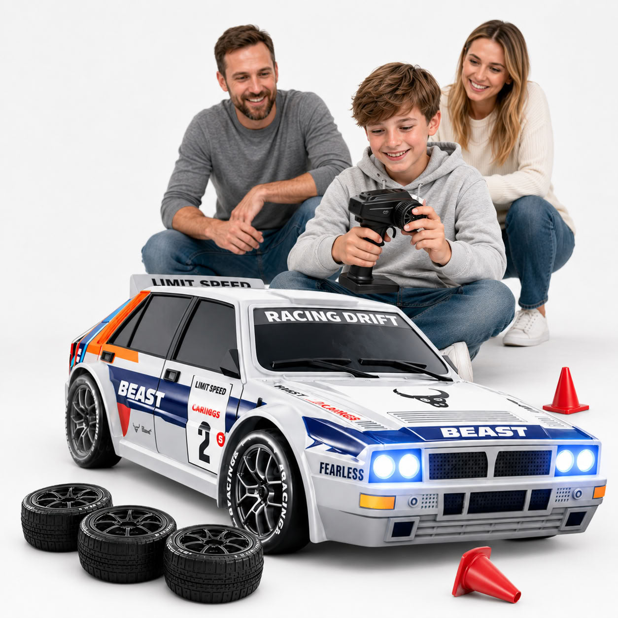 ZDALNIE STEROWANE AUTO RC 4x4 DRIFT SG204PRO 20 KMH LED KOŁA PACHOŁKI ZLL