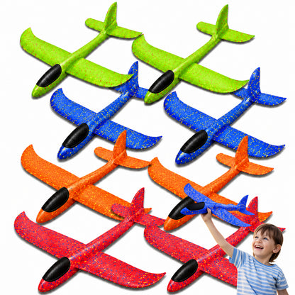 x8 Samolot styropianowy szybowiec rzutka 48 cm lekka zabawka ogrodowa Duży