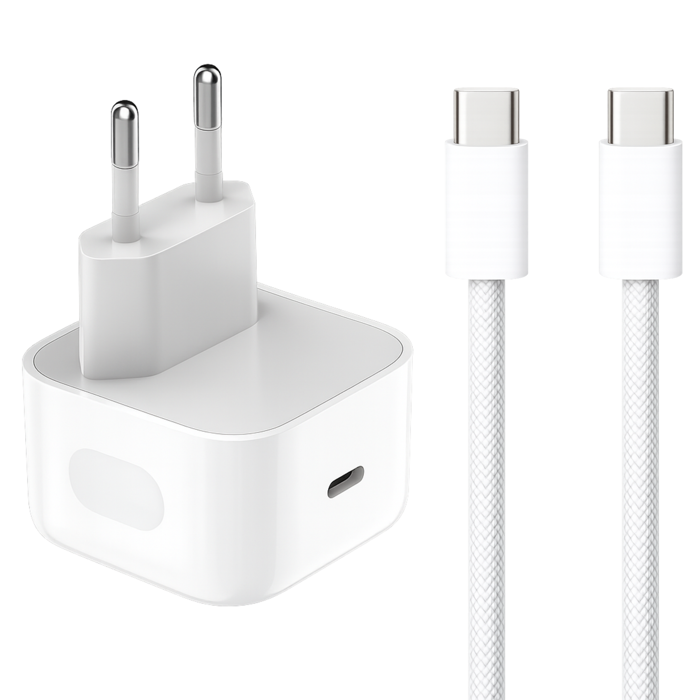 ZESTAW SZYBKA ŁADOWARKA DO APPLE 40W + KABEL 200CM 240W PD USB-C DO IPHONE