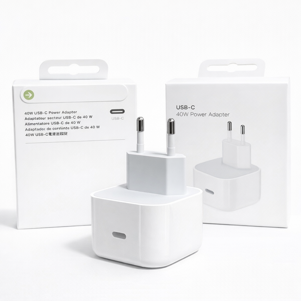 MOCNA ŁADOWARKA 40W USB-C PD QUICK CHARGE SZYBKA BIAŁA ADAPTER