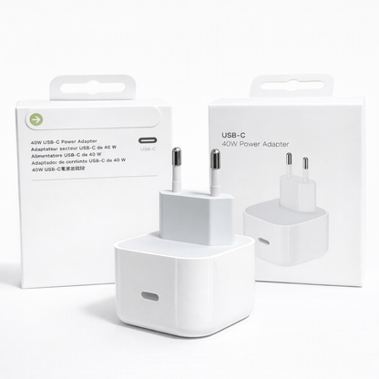 MOCNA ŁADOWARKA 40W USB-C PD QUICK CHARGE SZYBKA BIAŁA ADAPTER