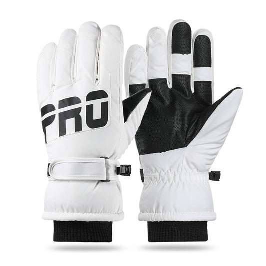 RĘKAWICE NARCIARSKIE | ROZMIAR L | TOUCHSCREEN WODOODPORNE | KOLOR BIAŁY