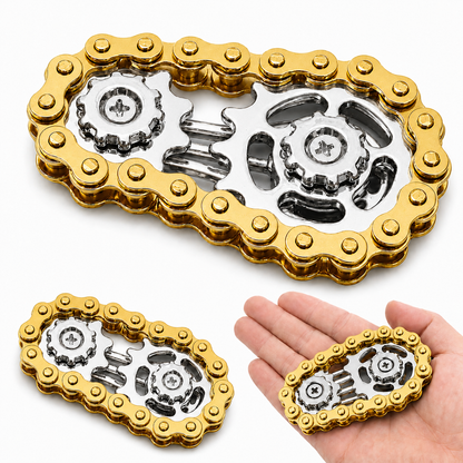 FIDGET CHAIN SPINNER METALOWY GADŻET ANTYSTRESOWY EDC RELAKS DLA DOROSŁYCH