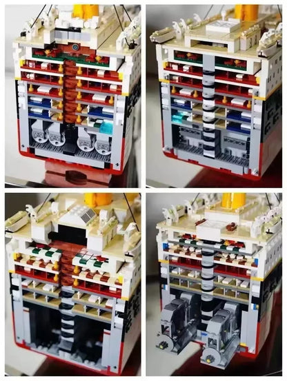 Klocki Zestaw Statek Titanic 9090 Elementów Kolekcjonerski Model Prezent