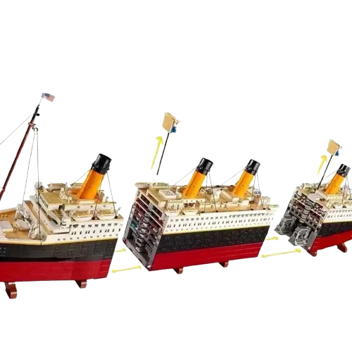Klocki Zestaw Statek Titanic 9090 Elementów Kolekcjonerski Model Prezent