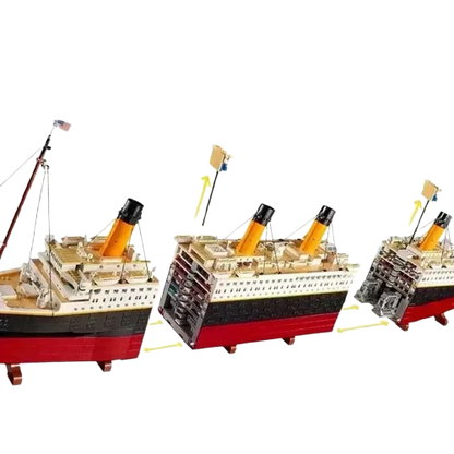 Klocki Zestaw Statek Titanic 9090 Elementów Kolekcjonerski Model Prezent
