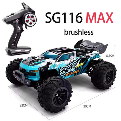 SAMOCHÓD RC 4x4 SG116MAX ZDALNIE STEROWANY SZYBKIE MOCNE AUTO 1:16 80 KMH