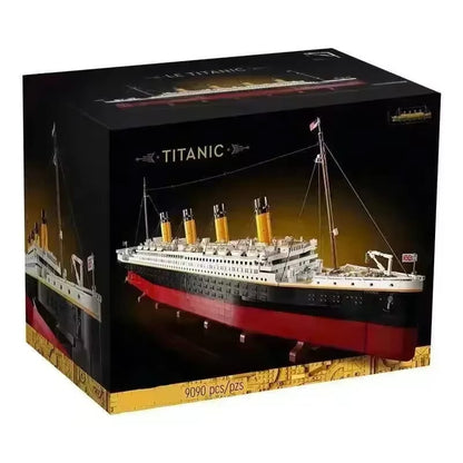 Klocki Zestaw Statek Titanic 9090 Elementów Kolekcjonerski Model Prezent