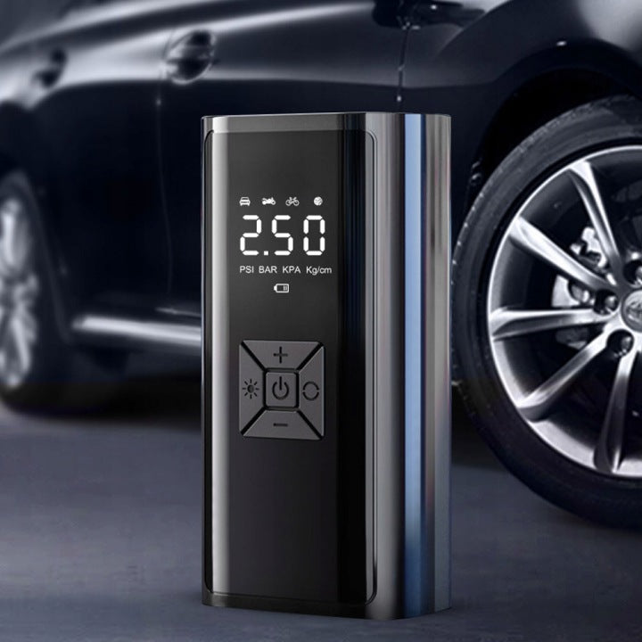 KOMPRESOR SAMOCHODOWY POMPKA ROWEROWA ELEKTRYCZNA AKUMULATOR POWERBANK Etui