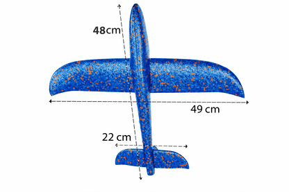 x16 Samolot styropianowy szybowiec rzutka 48 cm lekka zabawka ogrodowa Duży