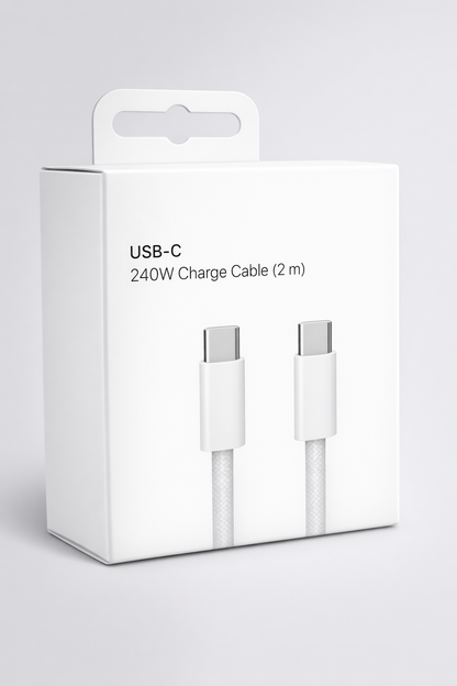 ZESTAW SZYBKA ŁADOWARKA DO APPLE 40W + KABEL 200CM 240W PD USB-C DO IPHONE