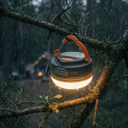 LAMPA TURYSTYCZNA LATARKA POWERBANK KEMPING AKUMULATOROWA LAMPKA LED BIWAK