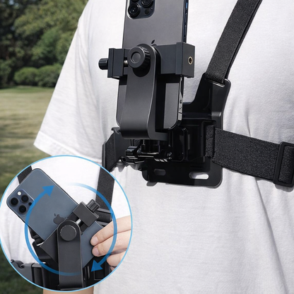PROFESJONALNA UPRZĄŻ UCHWYT GOPRO DJI TELEFON POV 360° DO SPORTU I VLOGÓW
