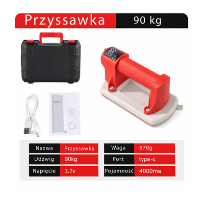 Mini Przyssawka Elektryczna Mała Próżniowa 90?kg do szkła, płytek – USB-C