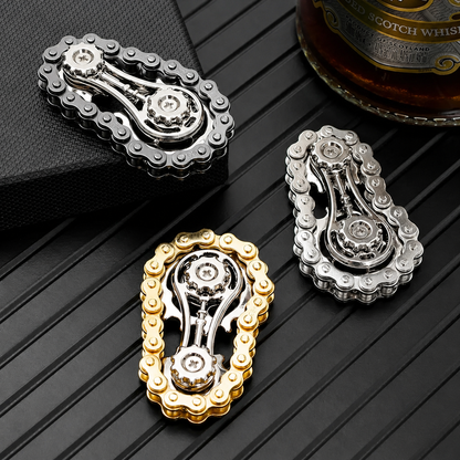 FIDGET CHAIN SPINNER METALOWY GADŻET ANTYSTRESOWY EDC RELAKS DLA DOROSŁYCH