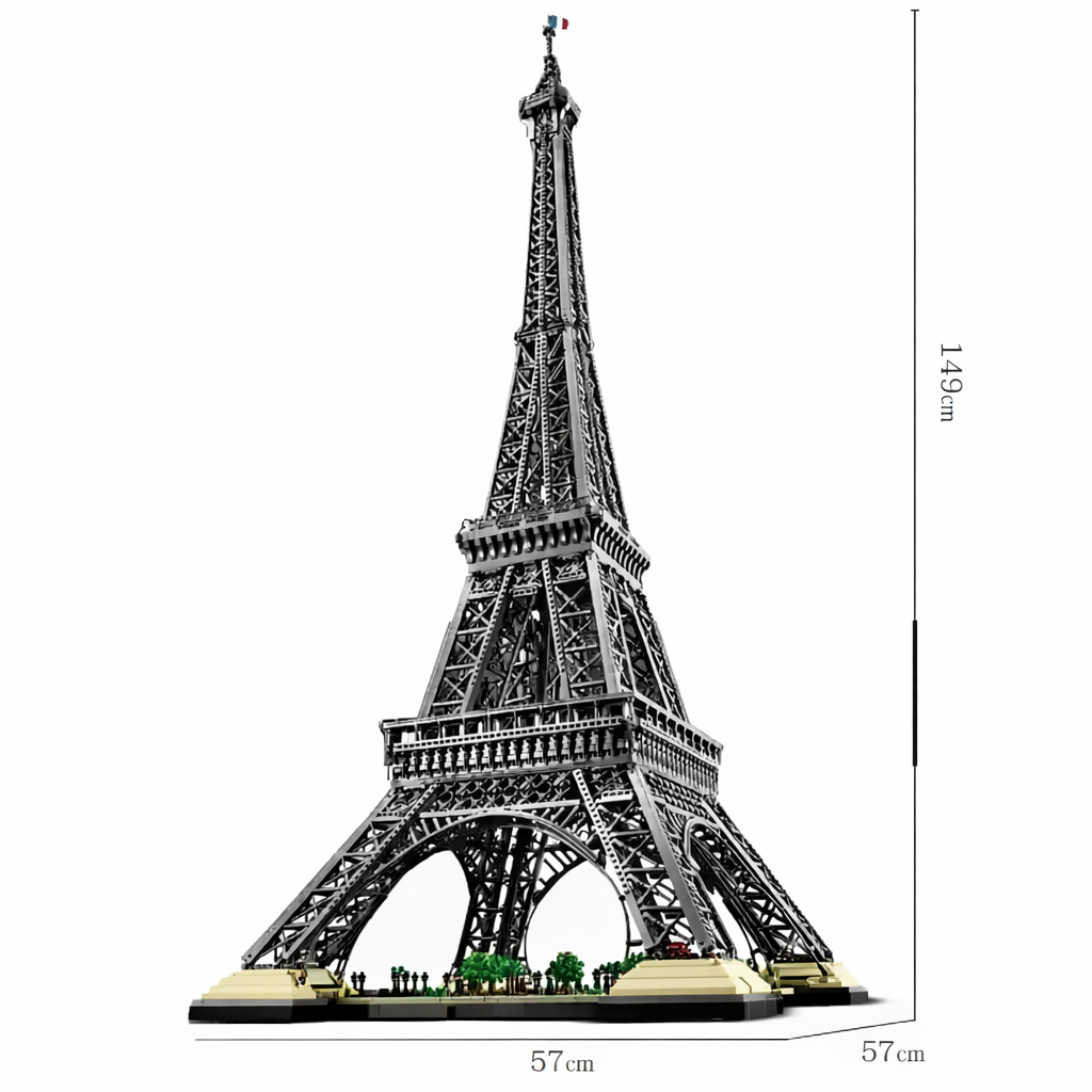 Klocki Wieża Eiffla 10001 Elementów 149 cm Model Kolekcjonerski Premium XXL