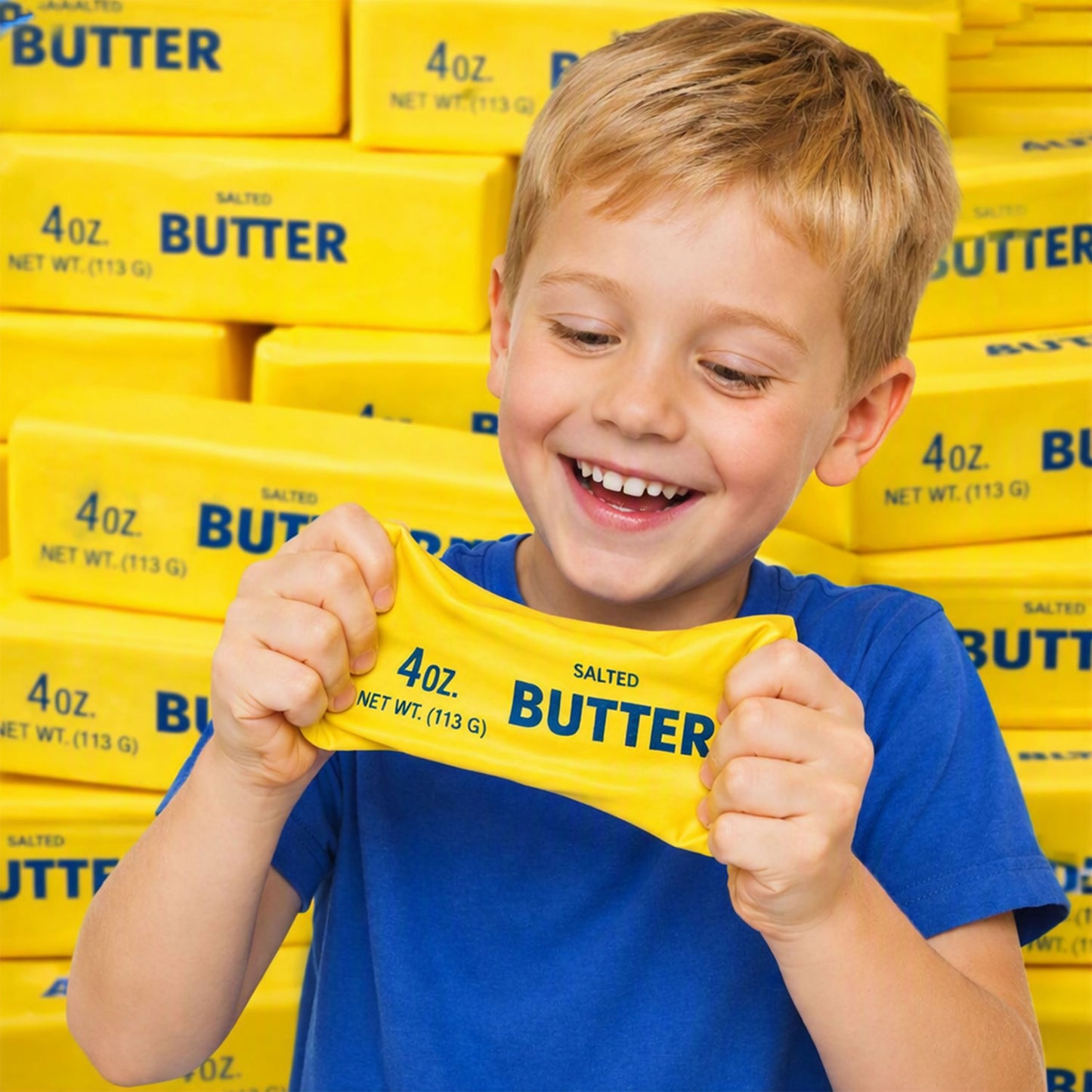 SQUISHY BUTTER MASŁO GNIOTEK ANTYSTRESOWY MIĘKKI FIDGET ASMR RELAKS PREZENT