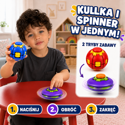 Zabawka antystresowa Spinner piłka Press Spin sensoryczna Fidget obrotowa
