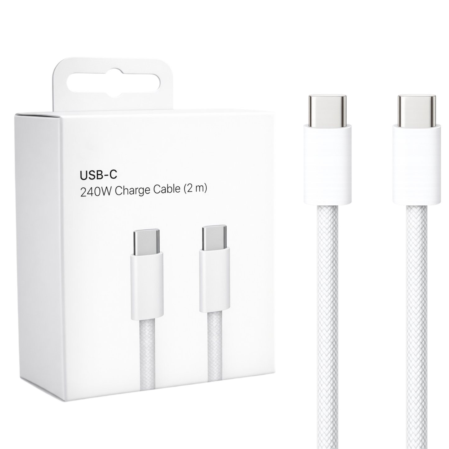 ZESTAW SZYBKA ŁADOWARKA DO APPLE 40W + KABEL 200CM 240W PD USB-C DO IPHONE
