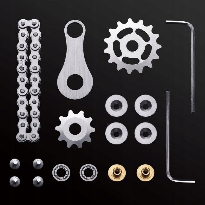 FIDGET CHAIN SPINNER METALOWY GADŻET ANTYSTRESOWY EDC RELAKS DLA DOROSŁYCH