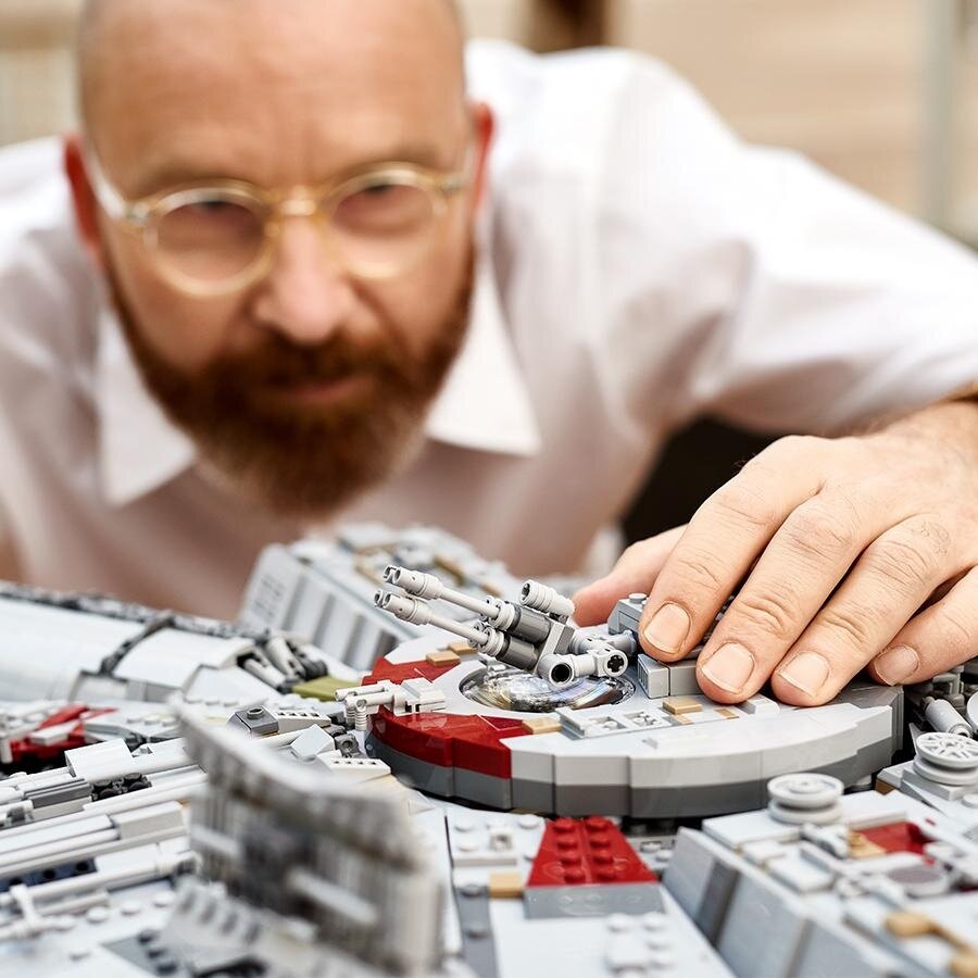 Klocki Duży Zestaw Star Wars Sokół Sokół Millennium 7541 Elementów Prezent