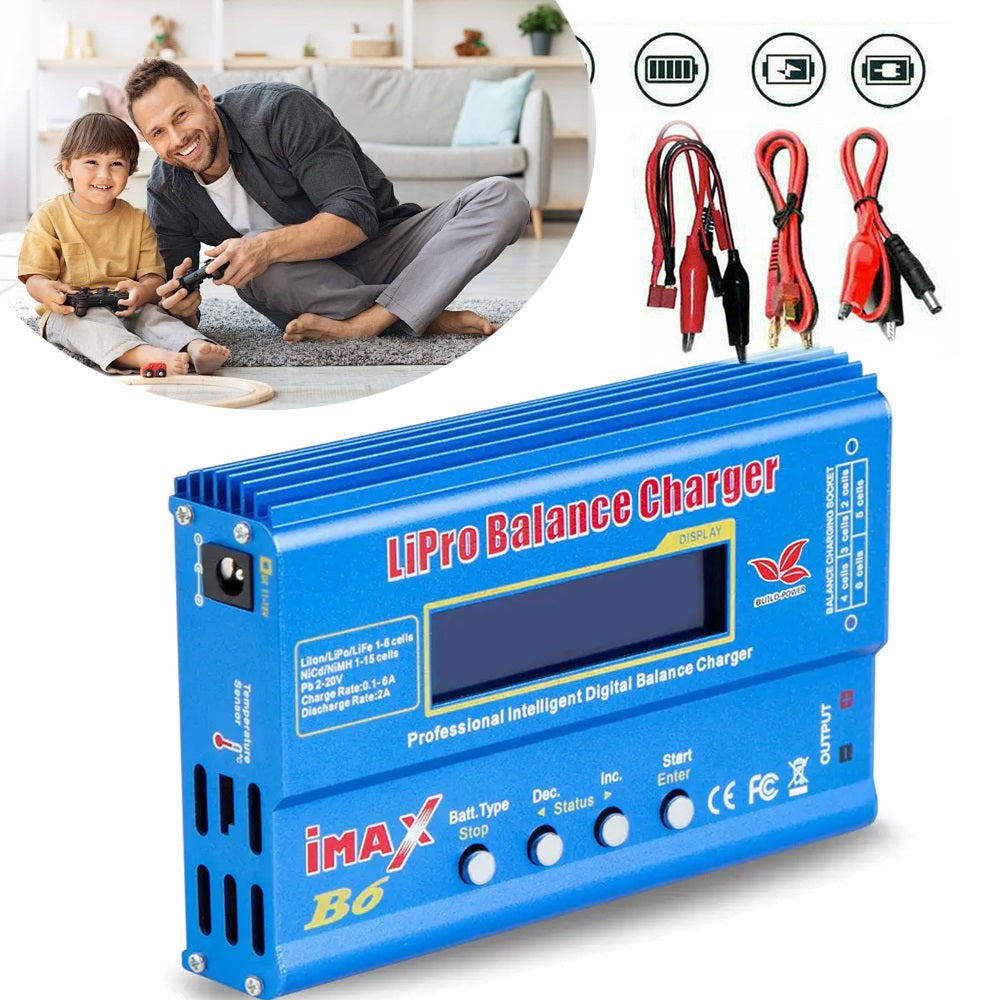 IMAX B6 80W 6A Ładowarka Modelarska LiPo Li-Ion NiMH Balancer + Zasilacz
