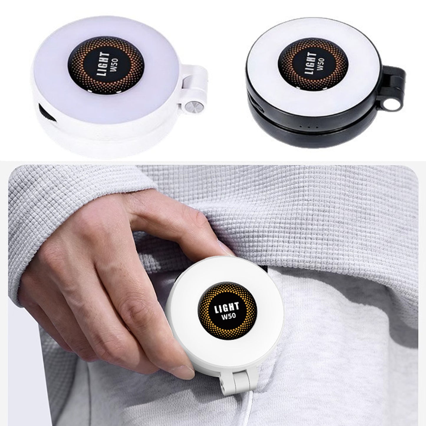 LAMPA LED SELFIE MagSafe DO iPhone SMARTFON USB-C 180°