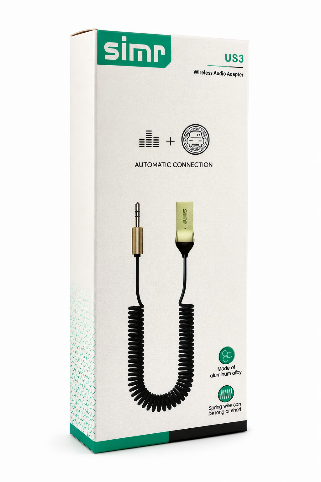 Odbiornik Bluetooth 5.0 AUX Dźwięk Audio Stereo SIMR do Samochodu Mikrofon