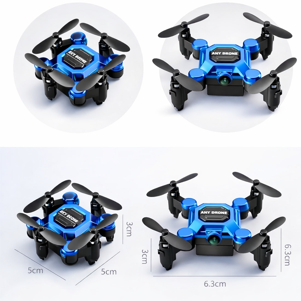 Mini Dron RC WIFI FPV Kamera HD Składany Quadcopter 360 Prezent Dla Dzieci