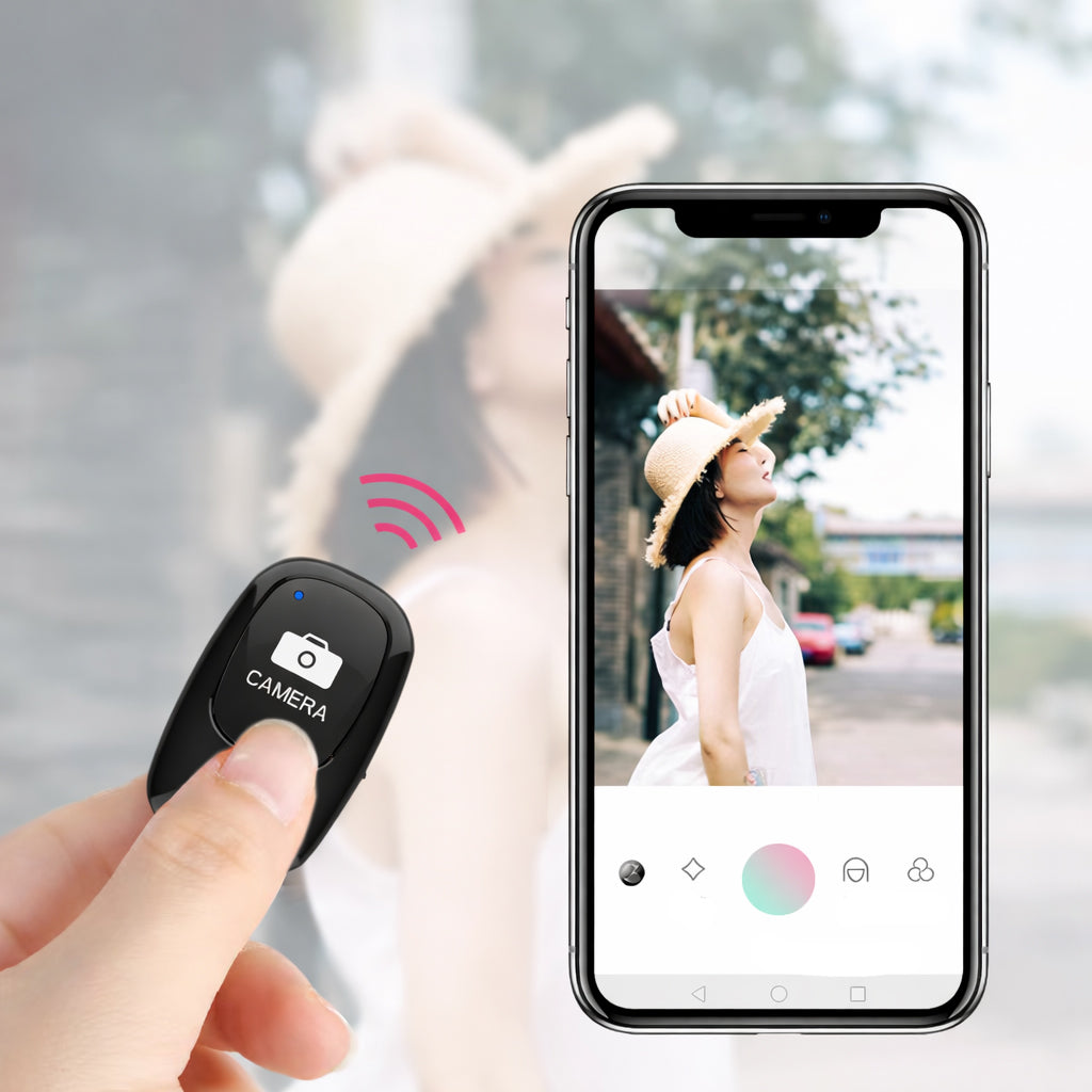 PILOT BLUETOOTH do Selfie USB-C AB Shutter 3 WYZWALACZ iOS Android Brelok