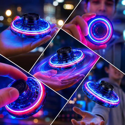 LATAJĄCY FLYING SPINNER UFO LED BUMERANG DRON STEROWANY RĘKĄ DLA DZIECI HIT