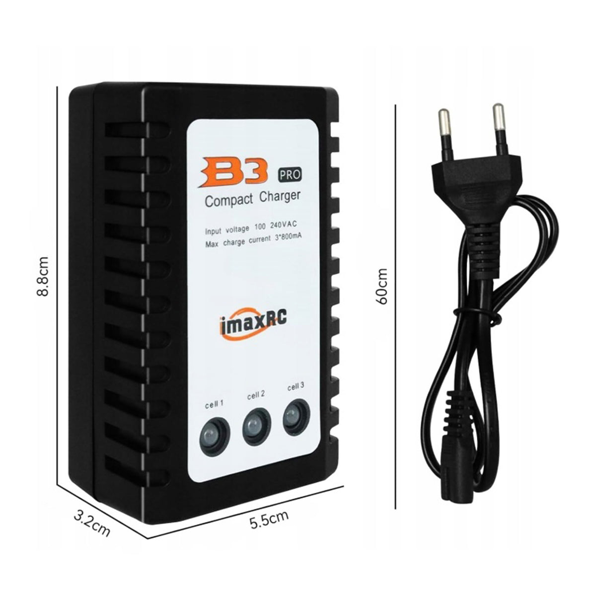 Ładowarka balanser IMAX B3 Pro LiPo Li-Ion 2S 3S 7,4-11,1V 800mA RC 230V