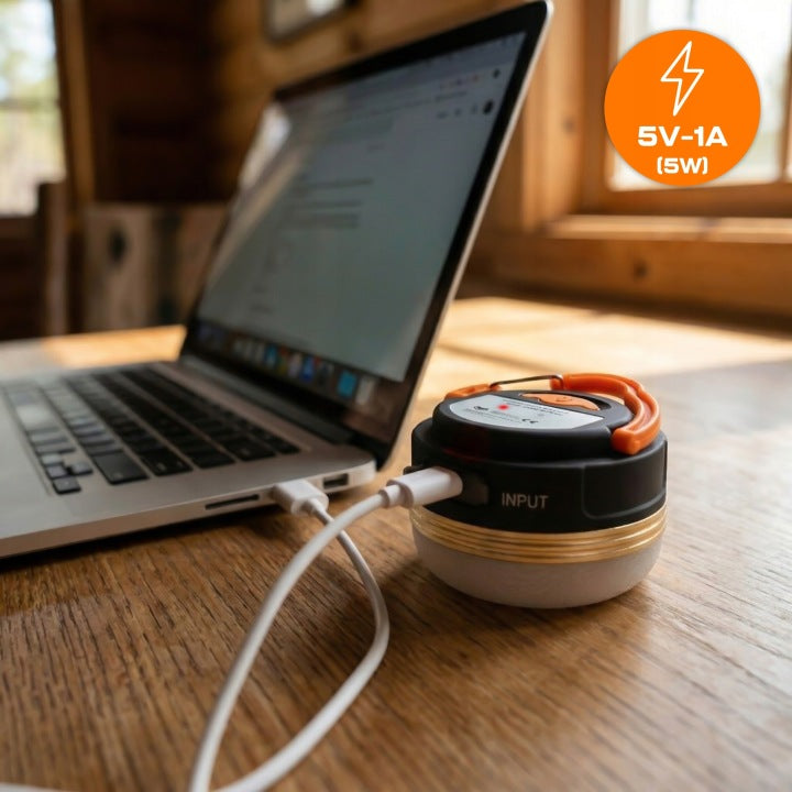 LAMPA TURYSTYCZNA LATARKA POWERBANK KEMPING AKUMULATOROWA LAMPKA LED BIWAK