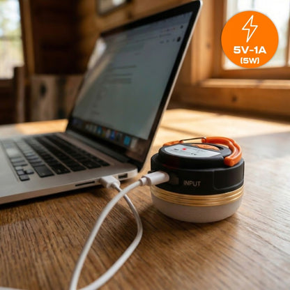 LAMPA TURYSTYCZNA LATARKA POWERBANK KEMPING AKUMULATOROWA LAMPKA LED BIWAK