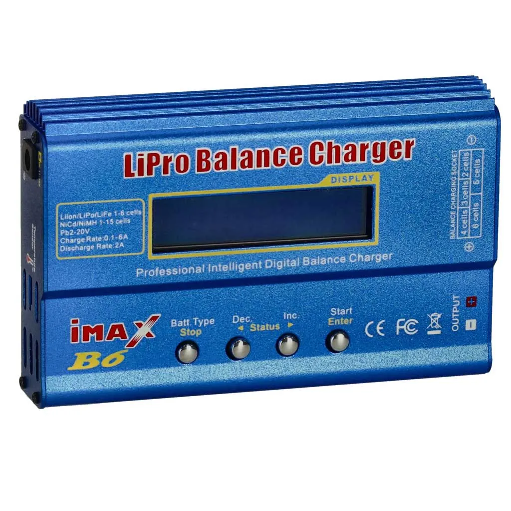IMAX B6 80W 6A Ładowarka Modelarska LiPo Li-Ion NiMH Balancer + Zasilacz