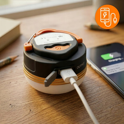 LAMPA TURYSTYCZNA LATARKA POWERBANK KEMPING AKUMULATOROWA LAMPKA LED BIWAK
