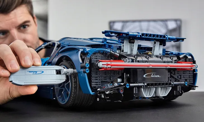 Klocki Samochodu Sportowego Bugatti 1:8 4031 Elementów Duży Zestaw 56 cm