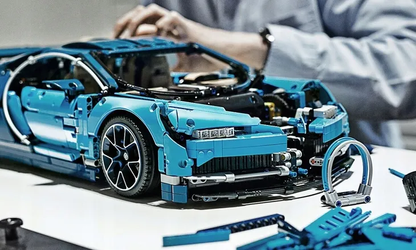 Klocki Samochodu Sportowego Bugatti 1:8 4031 Elementów Duży Zestaw 56 cm